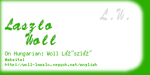 laszlo woll business card